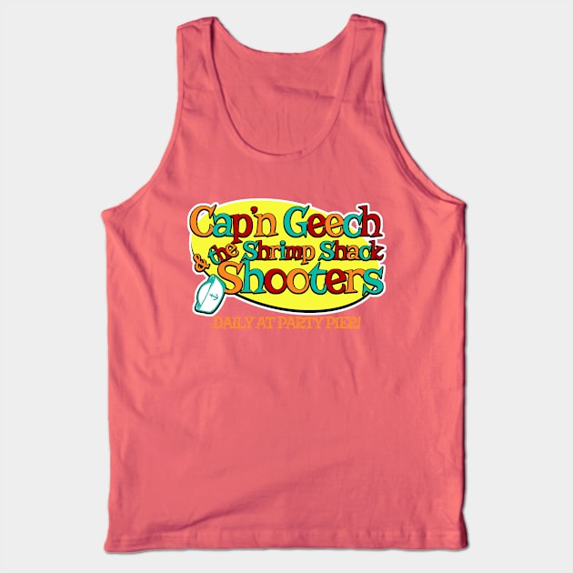 Captain Geech and the Shrimp Shack Shooters Tank Top by PopCultureShirts